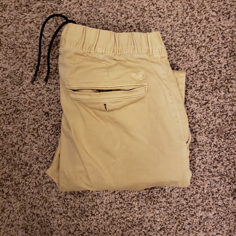AE Khaki Joggers